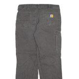 CARHARTT Mens Trousers Grey Relaxed Straight W36 L31