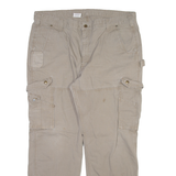 CARHARTT Carpenter Mens Trousers Grey Relaxed Straight W42 L32