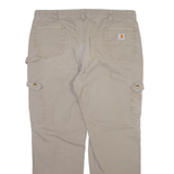 CARHARTT Carpenter Mens Trousers Grey Relaxed Straight W42 L32
