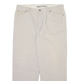 NAUTICA Mens Corduroy Trousers Cream Regular Straight W36 L30