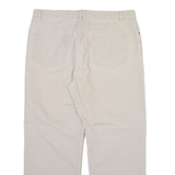 NAUTICA Mens Corduroy Trousers Cream Regular Straight W36 L30