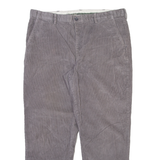 LL BEAN Mens Corduroy Trousers Grey Relaxed Straight W40 L30