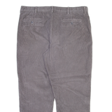 LL BEAN Mens Corduroy Trousers Grey Relaxed Straight W40 L30