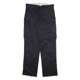 DICKIES Cargo Mens Trousers Black Regular Straight W32 L32