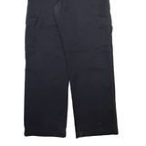 DICKIES Cargo Mens Trousers Black Relaxed Straight W32 L32