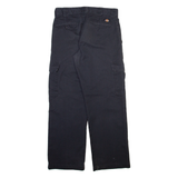 DICKIES Cargo Mens Trousers Black Relaxed Straight W32 L32