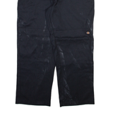 DICKIES Mens Trousers Black Loose Straight W42 L30