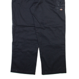 DICKIES Mens Trousers Black Loose Straight W42 L30