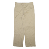 DICKIES Mens Trousers Beige Regular Straight W34 L30