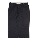 DICKIES Mens Trousers Black Regular Straight W34 L31