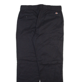DICKIES Mens Trousers Black Regular Straight W34 L31