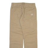 EDDIE BAUER Mens Trousers Beige Regular Straight W34 L34