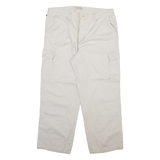 RALPH LAUREN POLO JEANS COMPANY Cargo Womens Trousers Beige Straight W34 L26