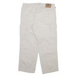 RALPH LAUREN POLO JEANS COMPANY Cargo Womens Trousers Beige Straight W34 L26