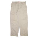 CHAPS Cargo Mens Trousers Beige Relaxed Straight W34 L32