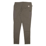 CARHARTT Womens Trousers Grey Slim Tapered W34 L28