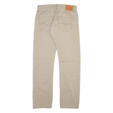 LEVI'S 501 Mens Trousers Beige Regular Straight W31 L32