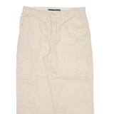 NAUTICA Cargo Mens Trousers Cream Relaxed Straight W36 L30