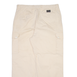 NAUTICA Cargo Mens Trousers Cream Relaxed Straight W36 L30