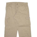 WRANGLER Cargo Mens Trousers Beige Relaxed Straight W36 L30