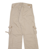 LEVI'S Cargo Womens Trousers Beige Regular Bootcut W28 L31