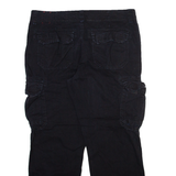 UNION BAY Cargo Mens Trousers Black Regular Straight W36 L30