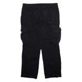 UNION BAY Cargo Mens Trousers Black Regular Straight W36 L30