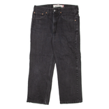 LEVI'S 516 Mens Jeans Black Slim Straight W32 L24