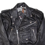 APOLLO Womens Aviator Jacket Black Leather XS