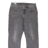 LEVI'S 501 BIG E Jeans Womens Grey Regular Straight Stone Wash W33 L30
