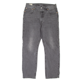 LEVI'S 501 BIG E Jeans Womens Grey Regular Straight Stone Wash W33 L30