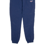 REEBOK Mesh Lined Mens Joggers Blue Tapered XS W26 L30