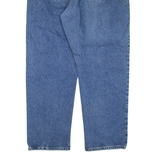 RALPH LAUREN POLO JEANS COMPANY Customised Painted Mens Jeans Blue Straight W40 L30