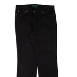 LAUREN RALPH LAUREN Womens Jeans Black Regular Straight W32 L29