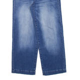 TOMMY HILFIGER Crop Womens Jeans Blue Regular Wide-Leg W28 L24