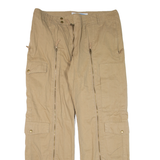 GLOBAL FUNK Womens Trousers Beige Loose Straight W37 L31