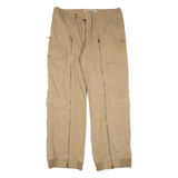 GLOBAL FUNK Womens Trousers Beige Loose Straight W37 L31