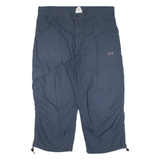 MAMMUT Cropped Womens Trousers Blue Relaxed Straight W34 L21