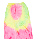 Tie-Dye 3/4 Length Womens Trousers Pink Relaxed Straight 90s W28 L24