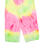 Tie-Dye 3/4 Length Womens Trousers Pink Relaxed Straight 90s W28 L24