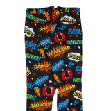 OPPOSUITS Pop Art Mens Trousers Black Regular Tapered W34 L33