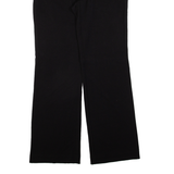 ANGES Womens Trousers Black Regular Straight W30 L31