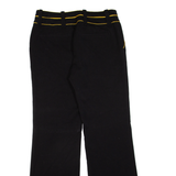 ANGES Womens Trousers Black Regular Straight W30 L31