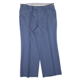 KLOPMAN Mens Trousers Blue Regular Straight 90s W34 L27
