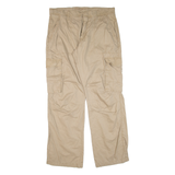ANGELO LITRICO Cargo Mens Trousers Beige Regular Straight W38 L34