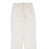 STR Cargo Womens Trousers Cream Regular Straight W26 L30