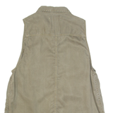 HOLLISTER Womens Shirt Green Collared Sleeveless S