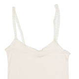 PHASE EIGHT Womens Camisole Top Beige V-Neck Sleeveless UK 14