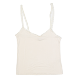 PHASE EIGHT Womens Camisole Top Beige V-Neck Sleeveless UK 14