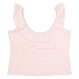 BODEN Womens Cropped Top Pink Sleeveless Striped UK 14